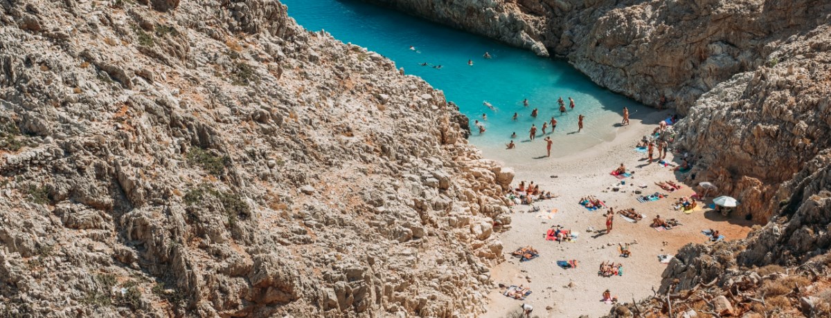 Seitan Limania beach is een mooi strand op Kreta