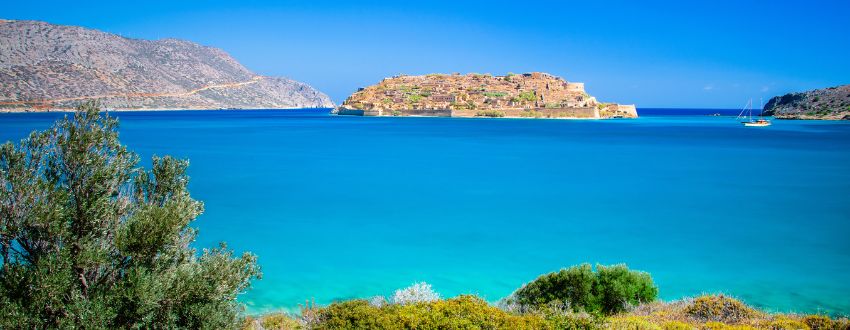 Spinalonga eiland op Kreta